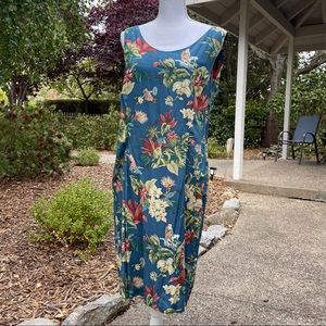 Christmas Reyn Spooner Hawaiian print sleeveless dress. Size Large